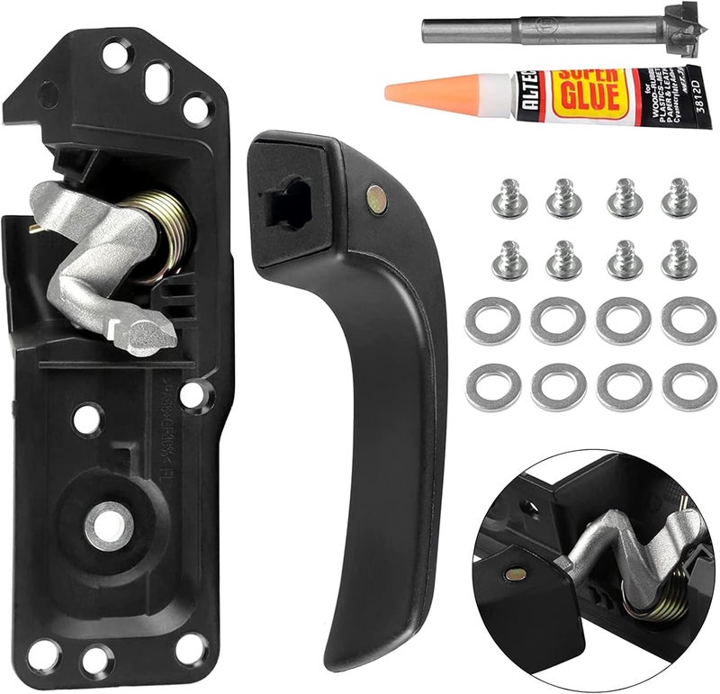 E-Vniko Interior Door Handle Kit Front Left Driver Side Compatible for 2007-14 Chevy Silverado Avalanche Suburban Tahoe GMC Sierra Cadillac Escalade ESV EXT Replace Latch Handle 20833606 - Image 1